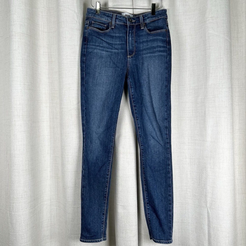 Paige Hoxton Ankle Jeans Dark Wash High Rise Skinny Women's Size 27 USA MADE